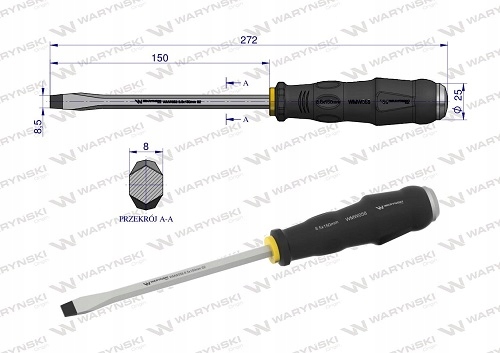 Wkrętak do pobijania 8.5x150mmWaryński 25 lat EAN (GTIN) 3000000020197