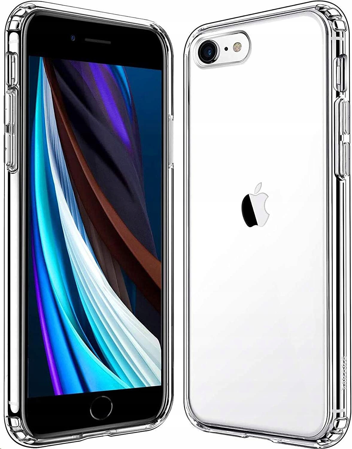 

Etui Przezroczyste Slim +szkło na Iphone 8 7 2MM