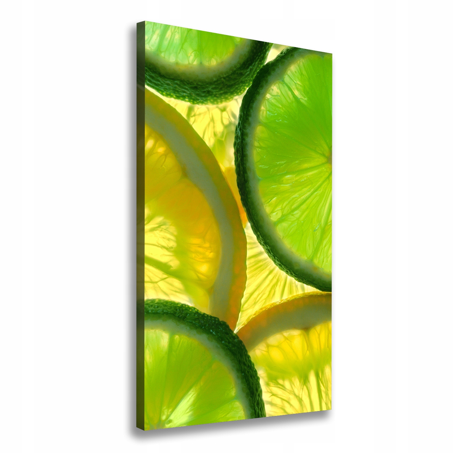 

Foto obraz na płótnie Limonka i cytryna 60x120 cm