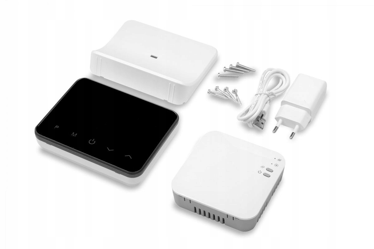 Termostat Volt Polska Comfort WT-20 rádiový Wi-Fi napájací zdroj