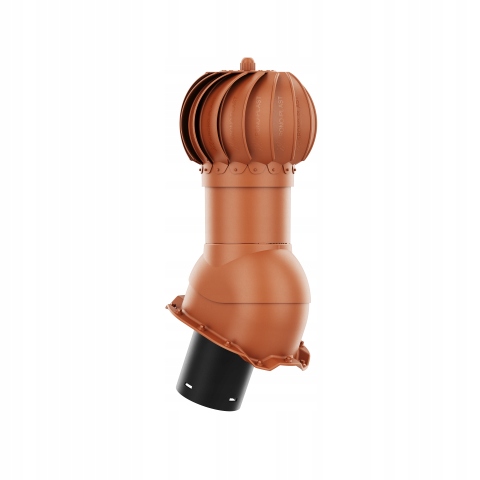 Komínová Kulatá Vložka Fi 150 pro Trapézový Plech T14 Ral 8004 Cihlová