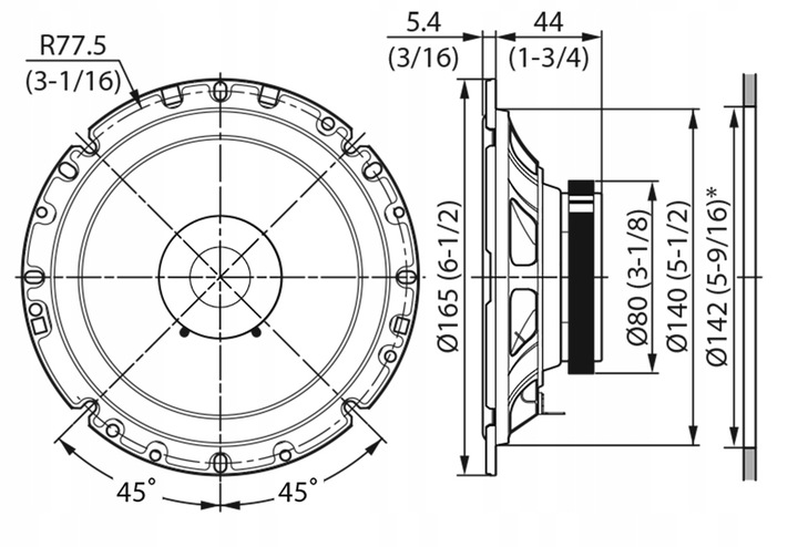 GŁOŚNIKI SAMOCHODOWE KENWOOD 165MM 16,5CM DO SEAT LEON LEON 1P + ADAPTERY Model KFC-S1756