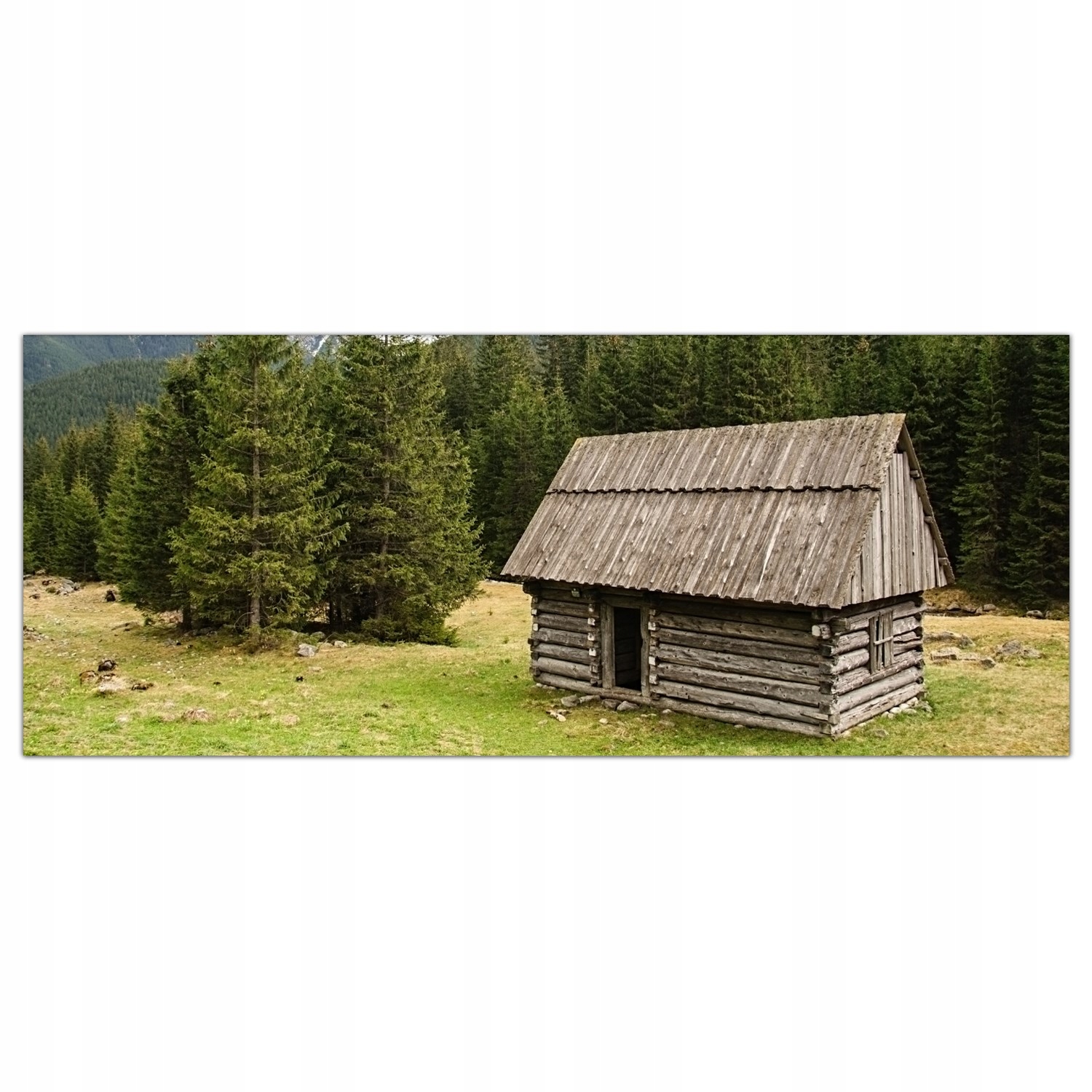 

Hartowany Obraz Szklany Góry Domy Krajobraz 125x50