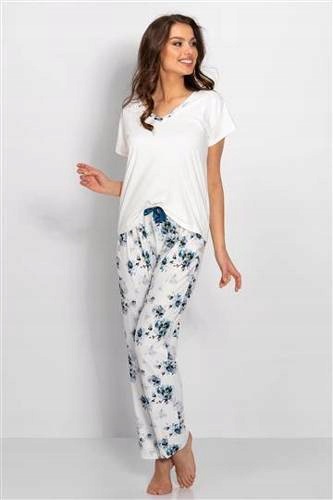 Momenti Per Me dámské pyžamo polyester bílá velikost S