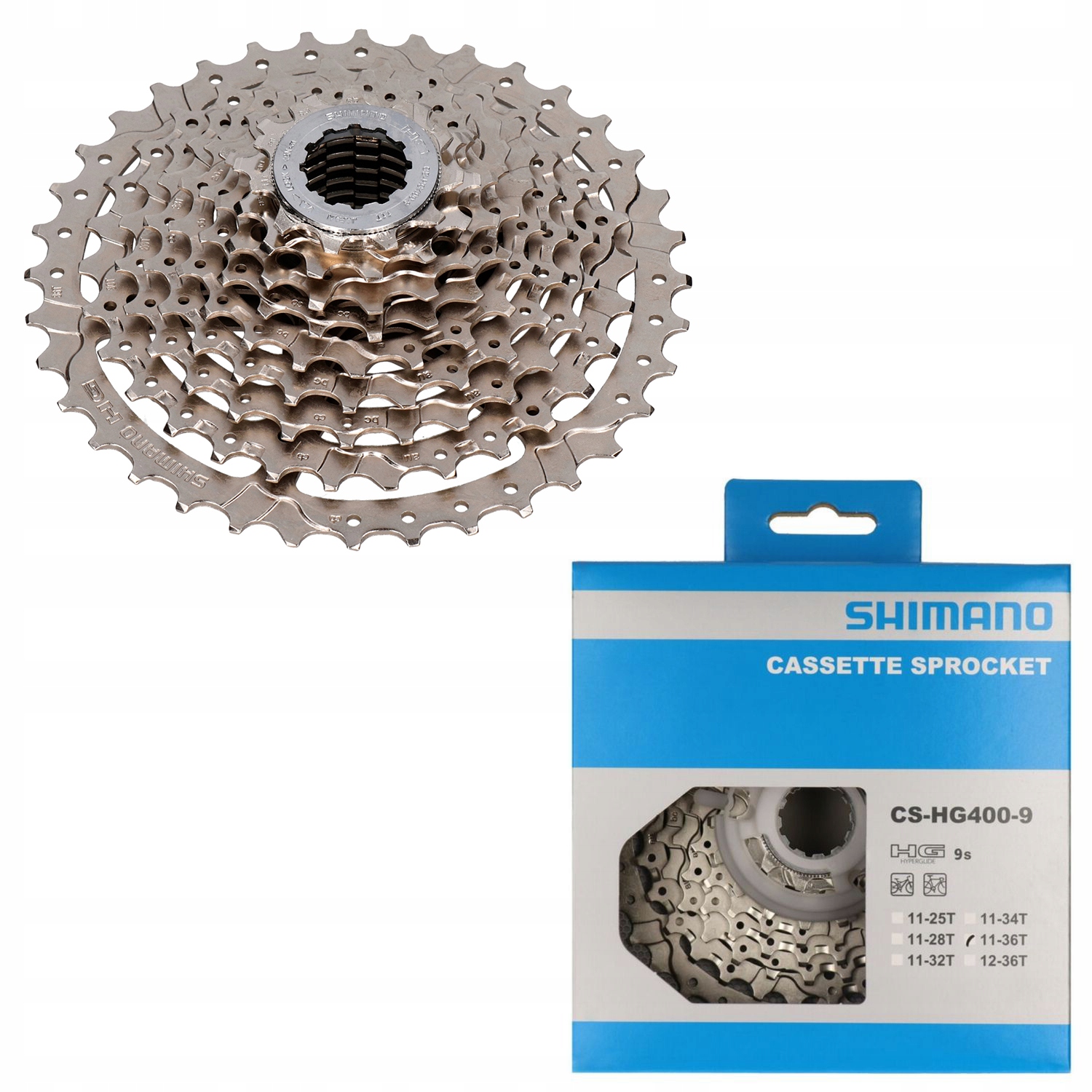 

Shimano CS-HG400 Kaseta 9s Alivio 11-36