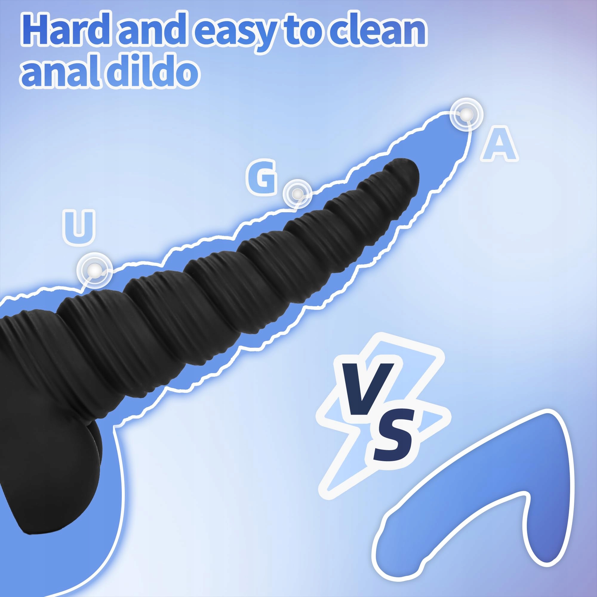 ANAL STRETCHER Silikonowy Korek Analny Dla Dorosłych Z Przyssawką 16.5 cm — miniatura 3