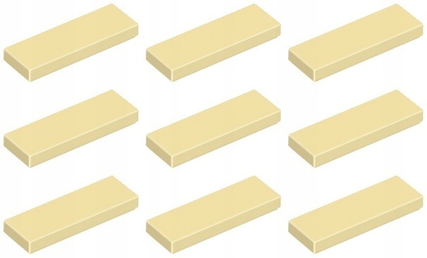 

Lego 63864 Tile Płytka 1x3 piaskowa (6g) 9 szt