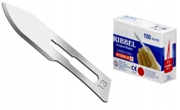 

Ribbel skalpel ostrze nóż chirurgiczny 100szt 13