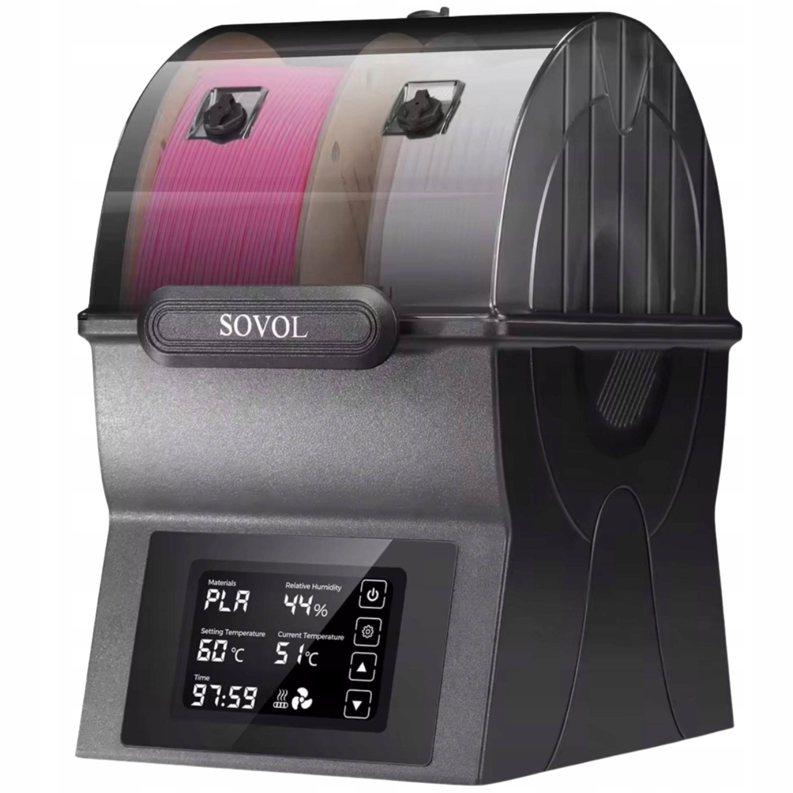 Sušička na filament 3D tiskárny Cívky 70 mm 150 mm Odkapávač vláken