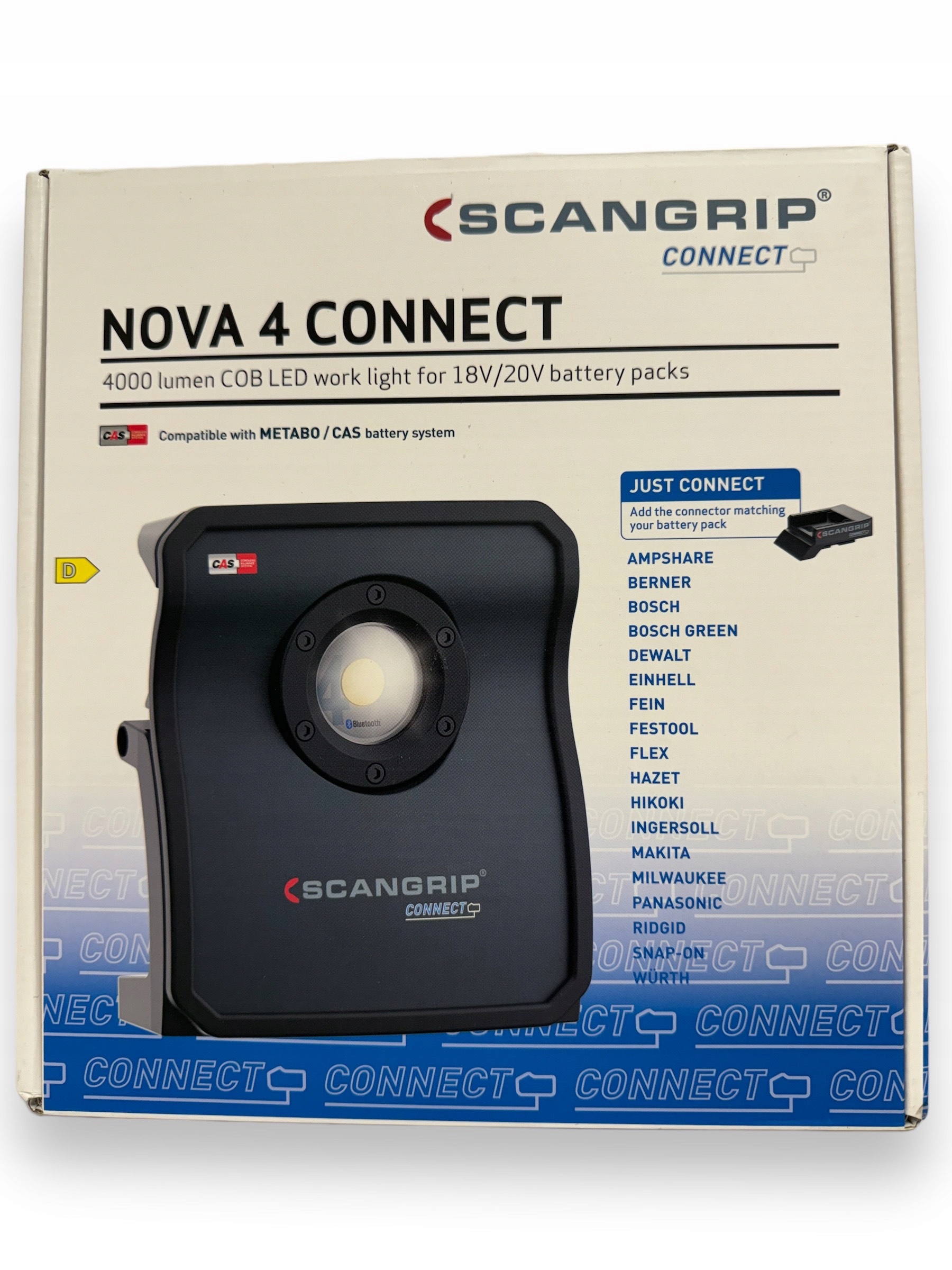 Scangrip Akumulátorová Led pracovná lampa 4000 lm Nova 4 Connect 03.6101C