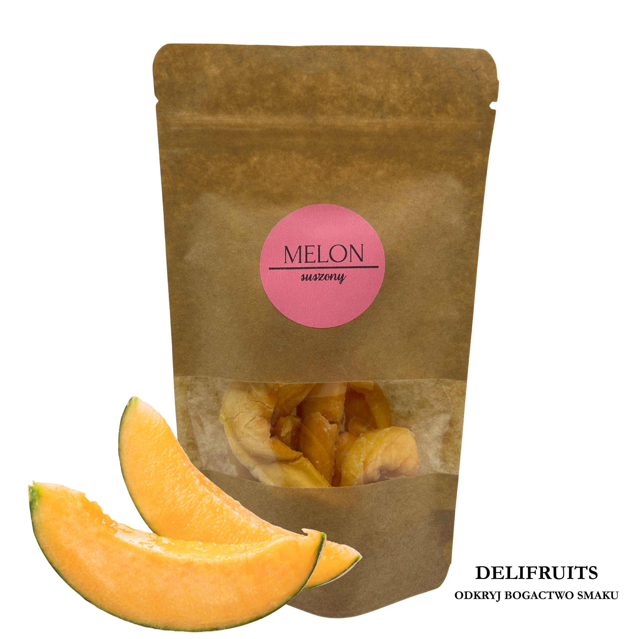 Melon Kantalupa Suszony 2,5KG (2500G) Plastry Jakość Premium Suszone Owoce