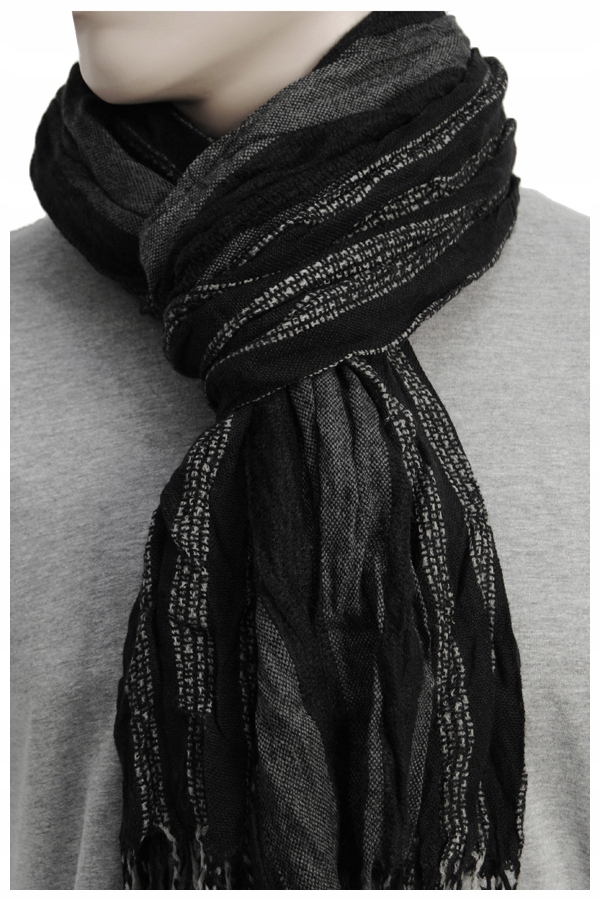 

Czarny Modny Ciepły Męski Szalik Duży XXL Greg a1