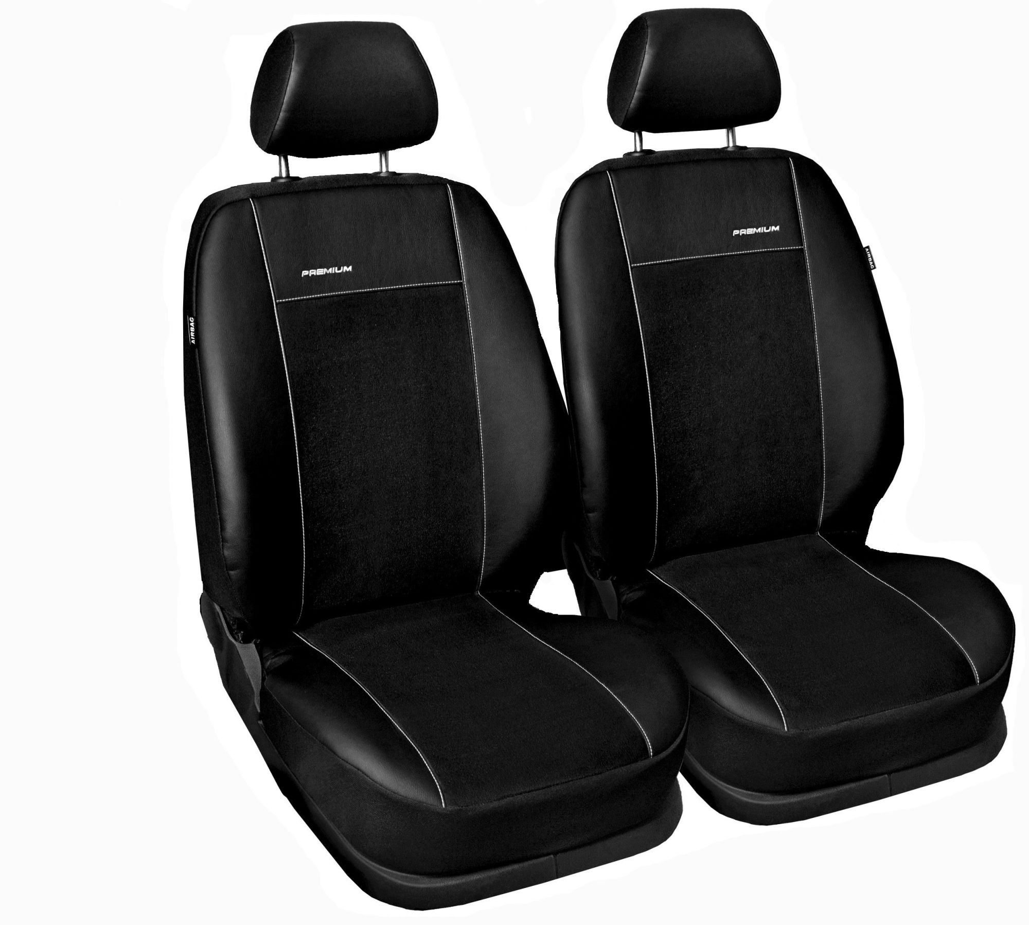 Poťahy určené pre Dacia Dokker Van 1+1 12-17r. Premium čierne