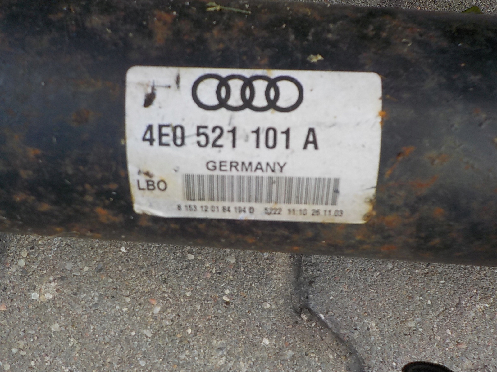 AUDI A8 D3 cardan 965