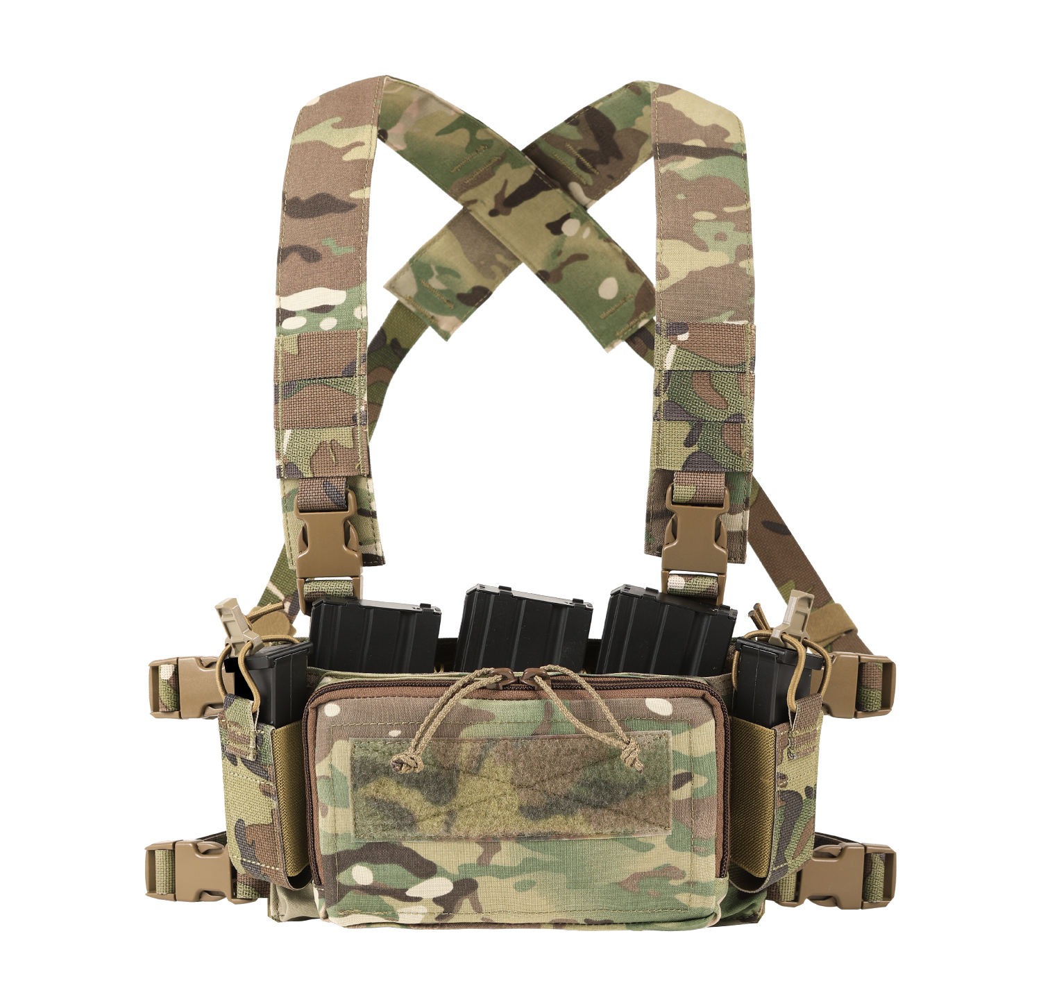Votagoo Multicam Chest Rig Molle Taktyczna Kamizelka z Ładownicami