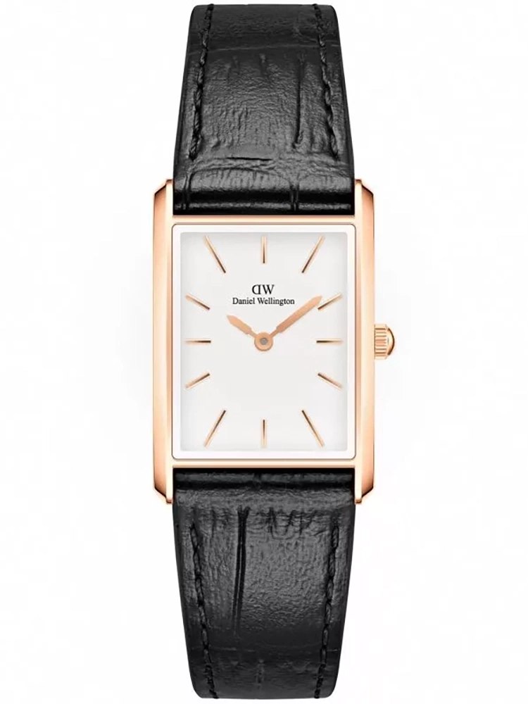 Dámské Hodinky Daniel Wellington Bound Black Crocodile Rose Gold DW00100693