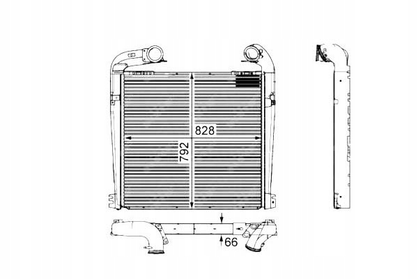 NRF INTERCOOLER SCANIA G R DC11.08-DT16.08 03.04- Producent części NRF