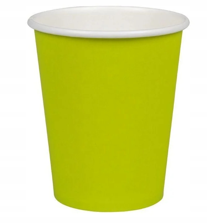 

Kubki papierowe jednorazowe do kawy 250ml kiwi 50s