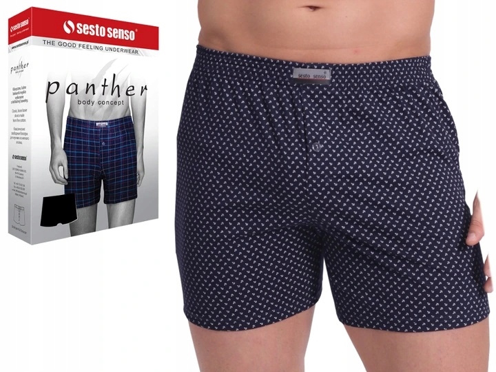 

Bokserki Męskie Sesto Senso Panther luźne - r 4XL