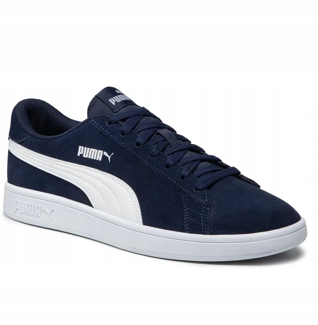 Puma Smash Kožené Sportovní Boty Tmavě Modré, Velikost 47