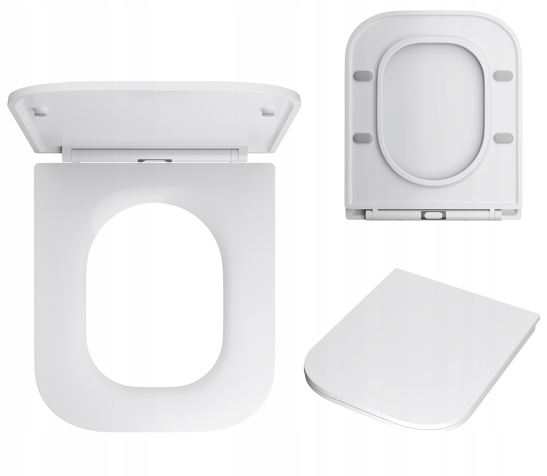 Wc Sedátko Na Toaletu Duroplast Slim, Pomalu Padající, Odnímatelné Víko