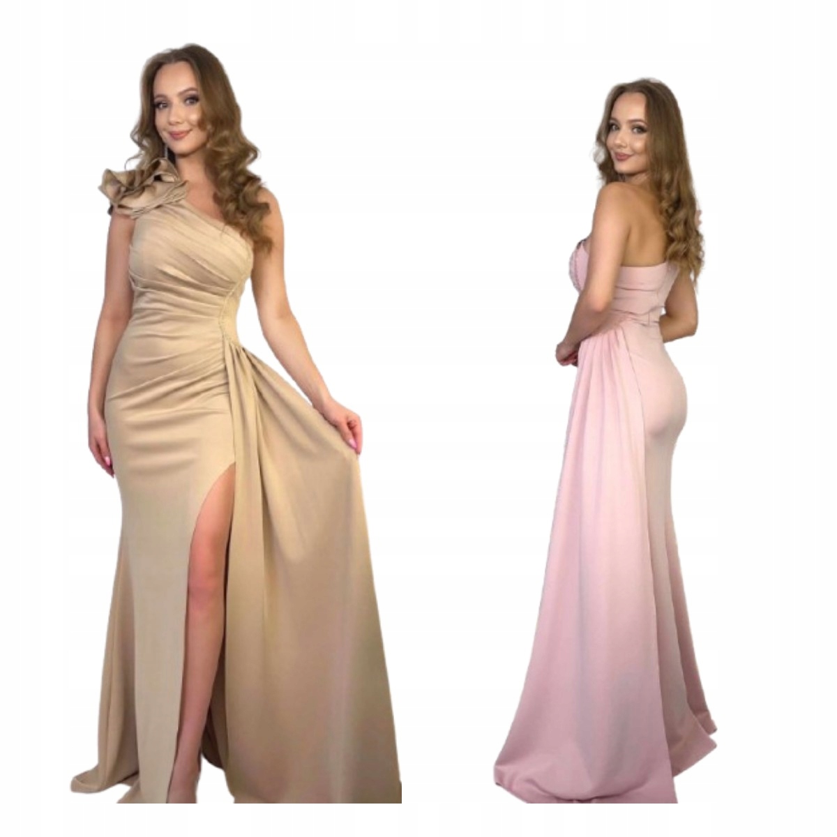 Přitané Šaty S Rozpěrem Francesca Cappuccino 34/XS