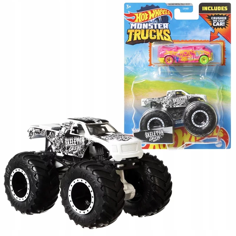 

Hot Wheels Monster Truck Skeleton Crew I Auto 2PAK