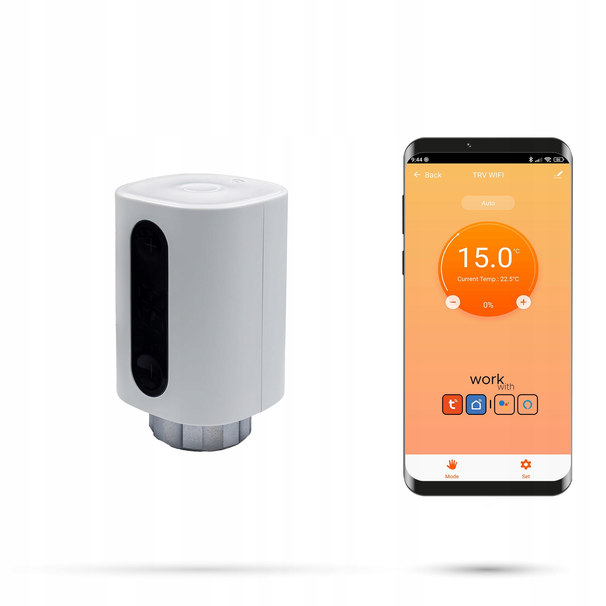 Termostatická kartuše pro WiFi radiátor Tuya