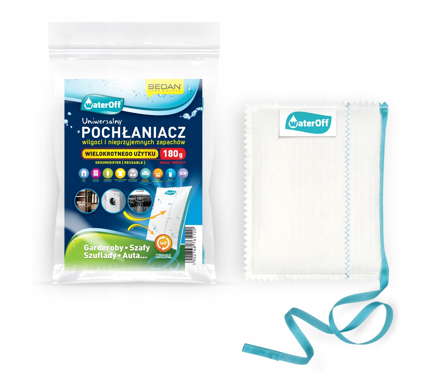 

Pochłaniacz Wilgoci i Zapachów do Szaf -odnawialny
