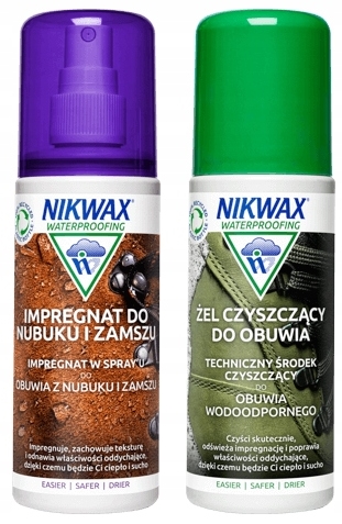 

Nikwax Zestaw Nubuk Zamsz i Żel do obuwia 125 ml