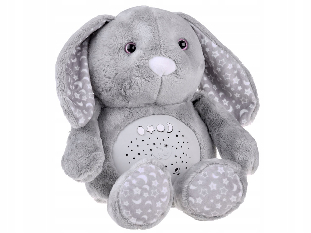 Maskotka projektor KRÓLICZEK Pluszowy gwiazdy kołysanki biały szum usypiacz Rodzaj przytulanki