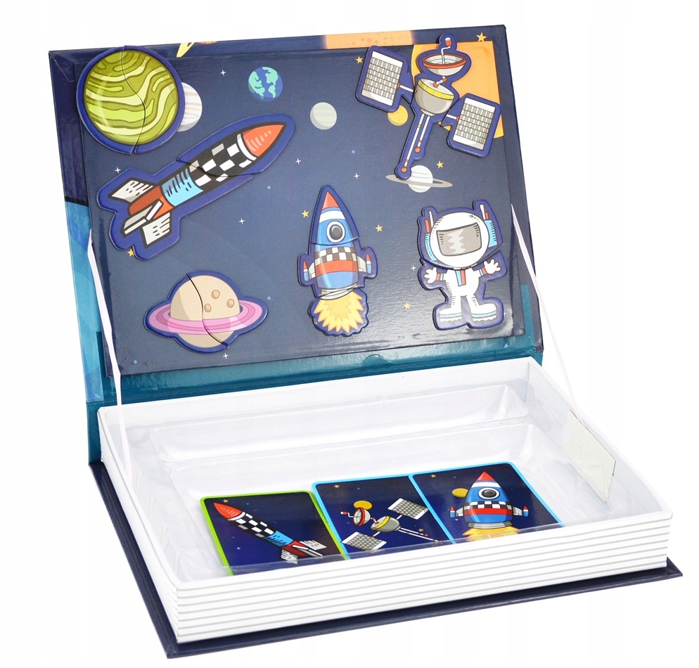 UKŁADANKA MAGNETYCZNA PUZZLE KOSMOS MAGNESY Płeć chłopcy dziewczynki