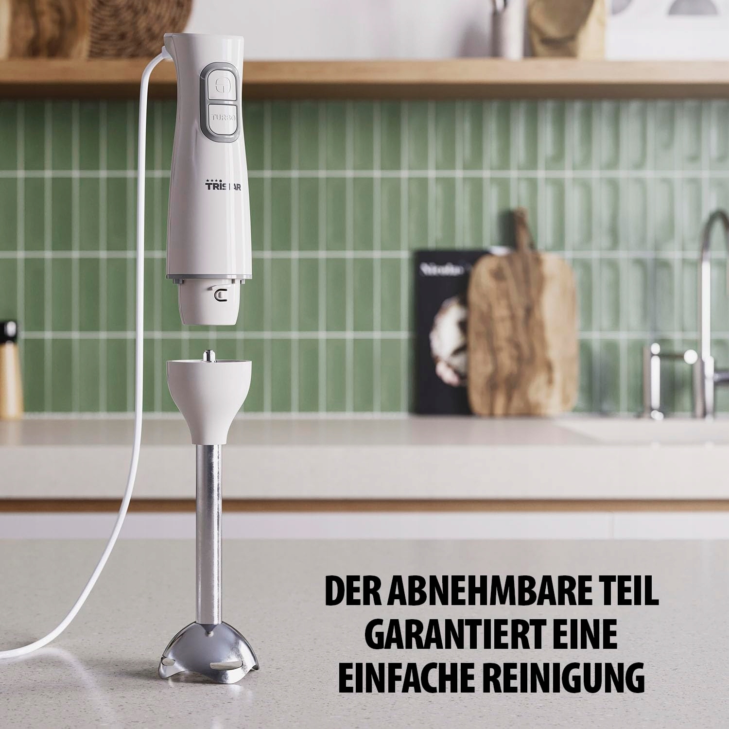 TRISTAR Zestaw Blender Ręczny 350W Stal Nierdzewna Akcesoria Do Zmywarki — miniatura 5