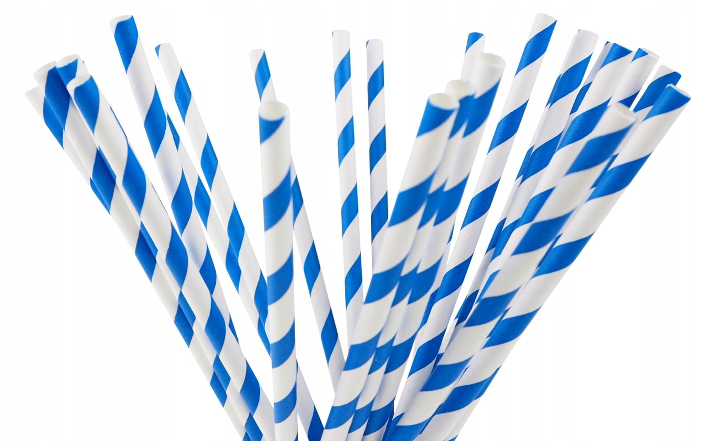 Słomki rurki papierowe eko kolorowe 6/197mm 100szt