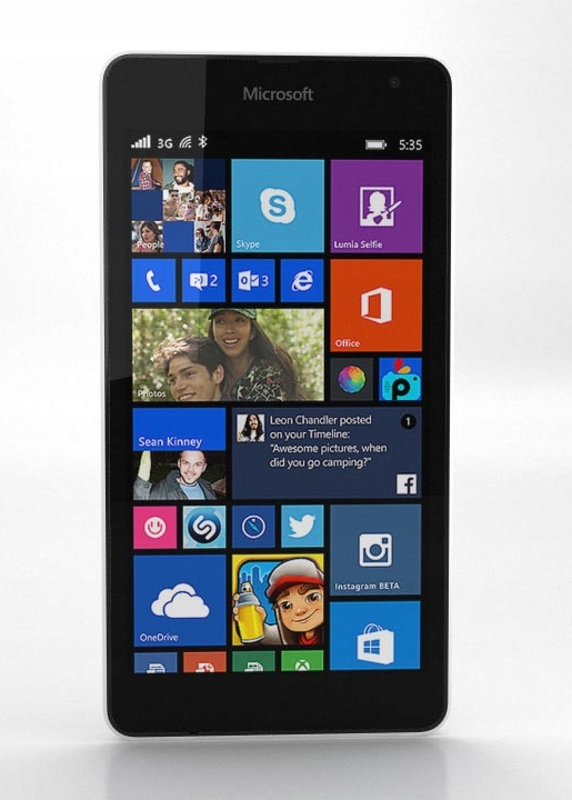 Smartfon Microsoft Lumia 535 Dual Sim 1 Gb 8 Gb 3G biały
