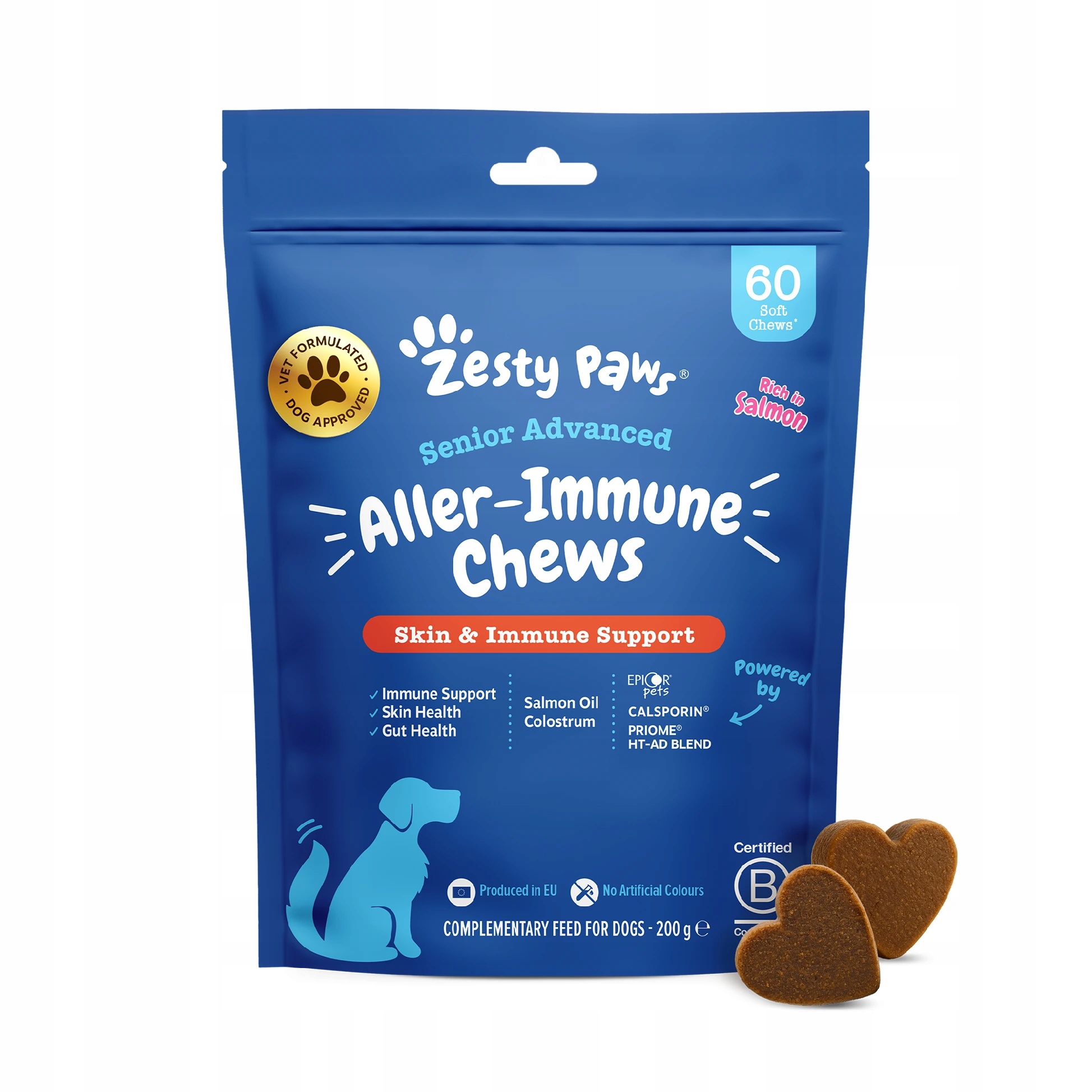 Zesty Paws Senior Advanced Allergy & Immune Chews (60 ks) podpora imunity