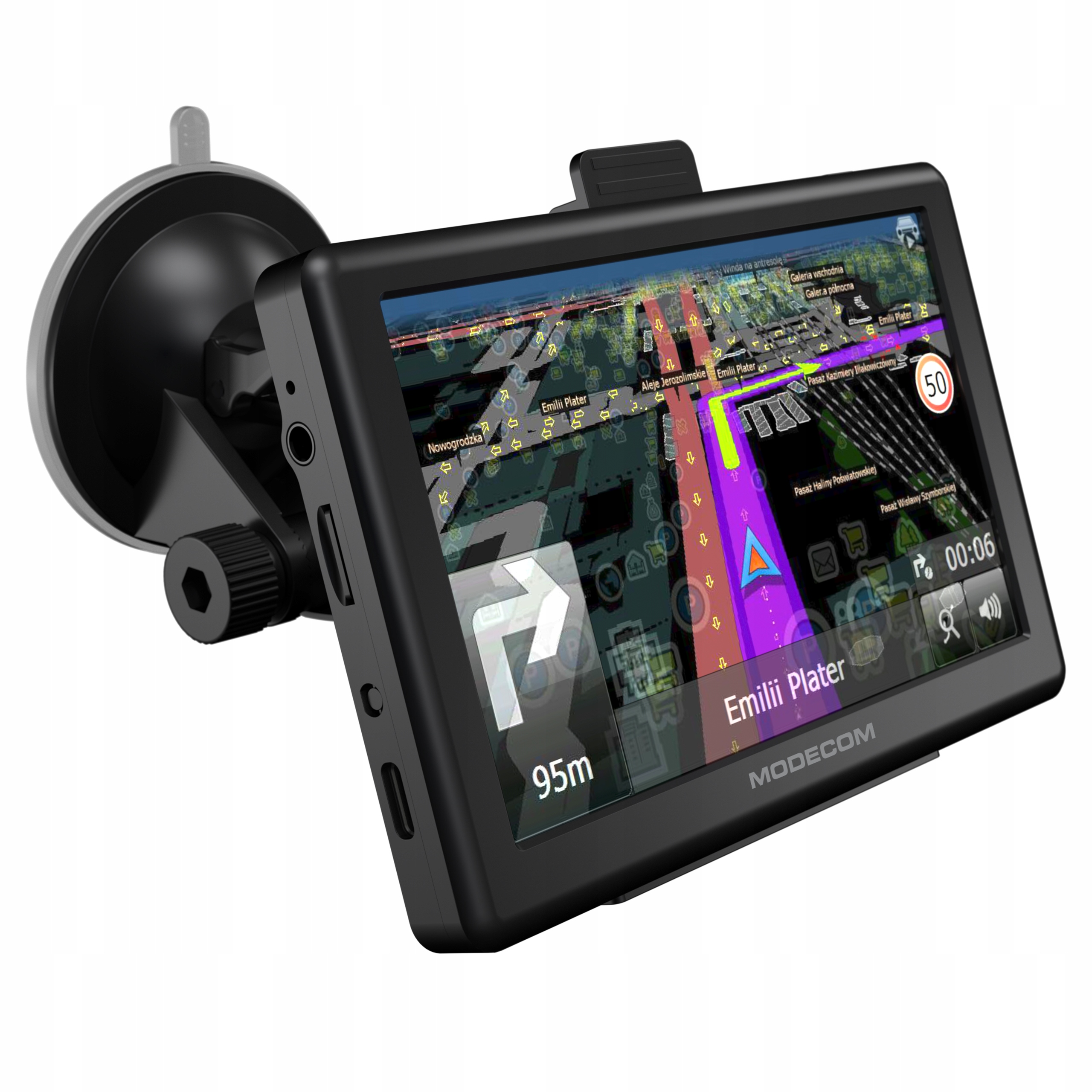 5palcová navigace Modecom CX 5.0 pro osobní auta, nákladní vozidla, Tir, autobusy, Usb-c