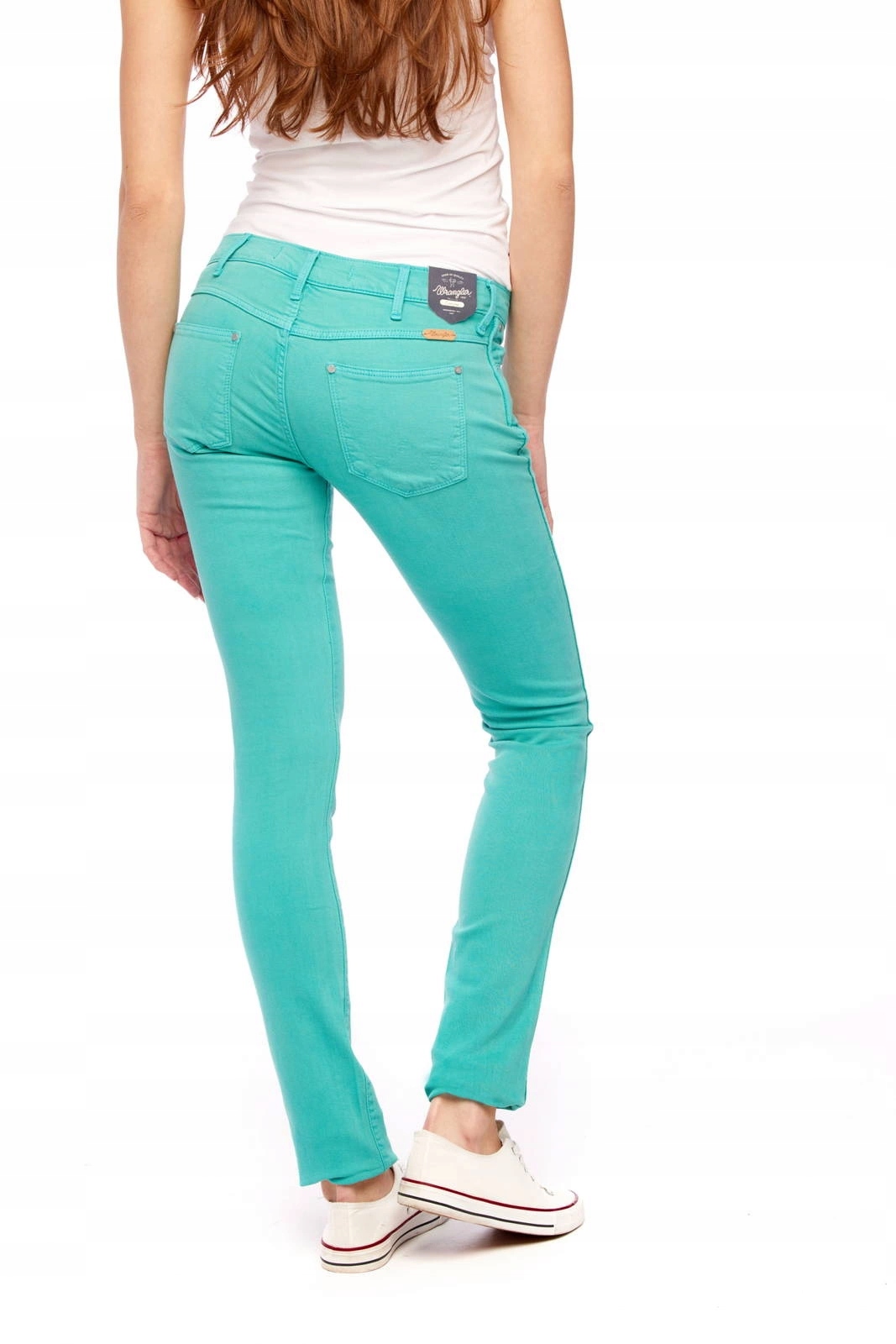 Dámské úzké nohavice džíny Wrangler Coryyn Green W25FQ648T 28/34