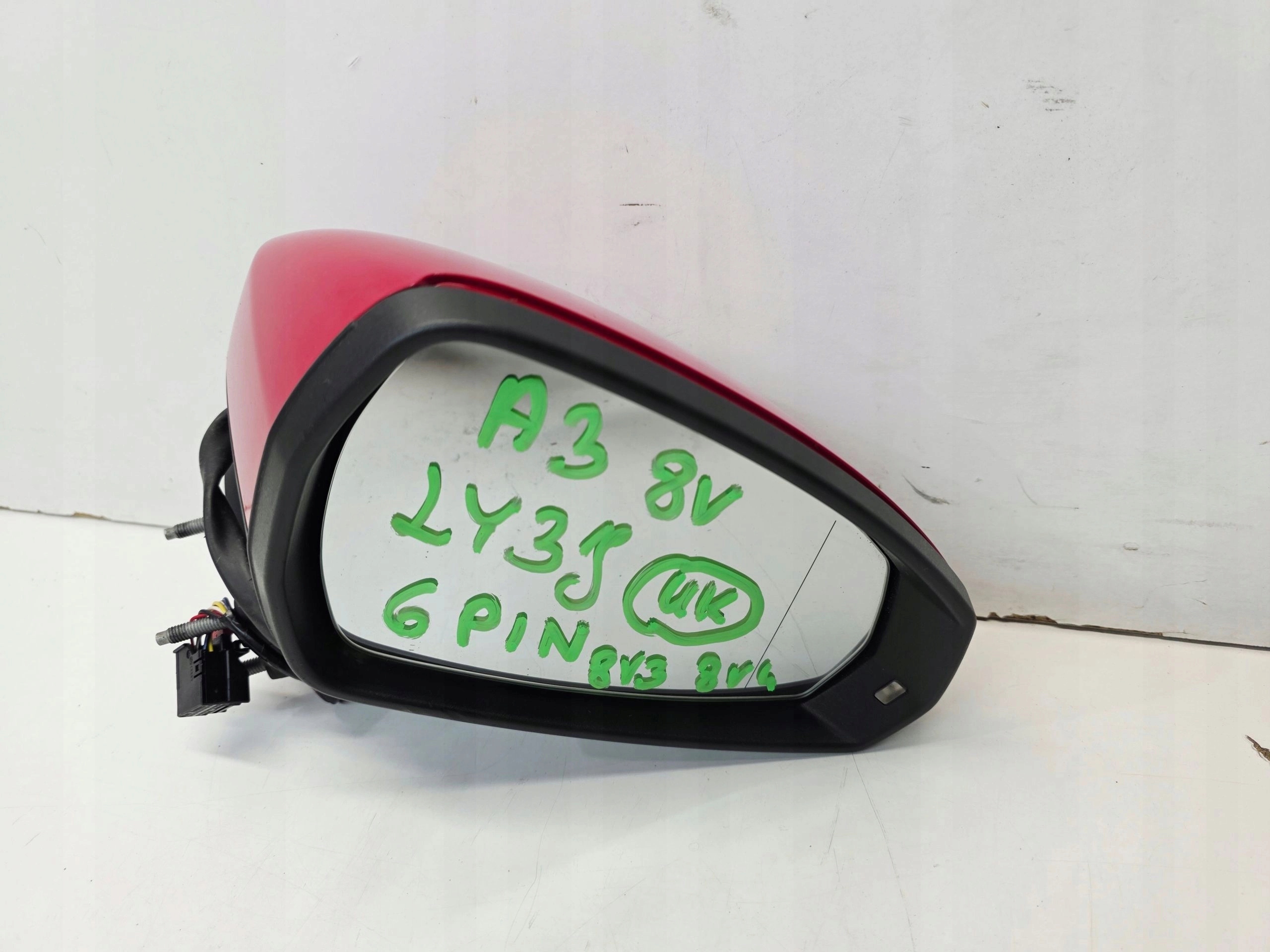 mirror exterior right AUDI A3 8V 8V3 8V4 LY3J 6 PIN UK