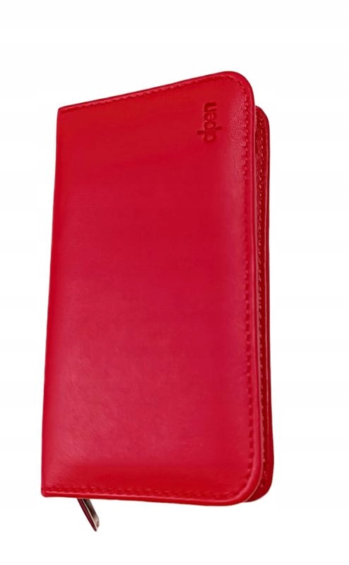 Manikúrní sada Nickel kožená 6 ks červená