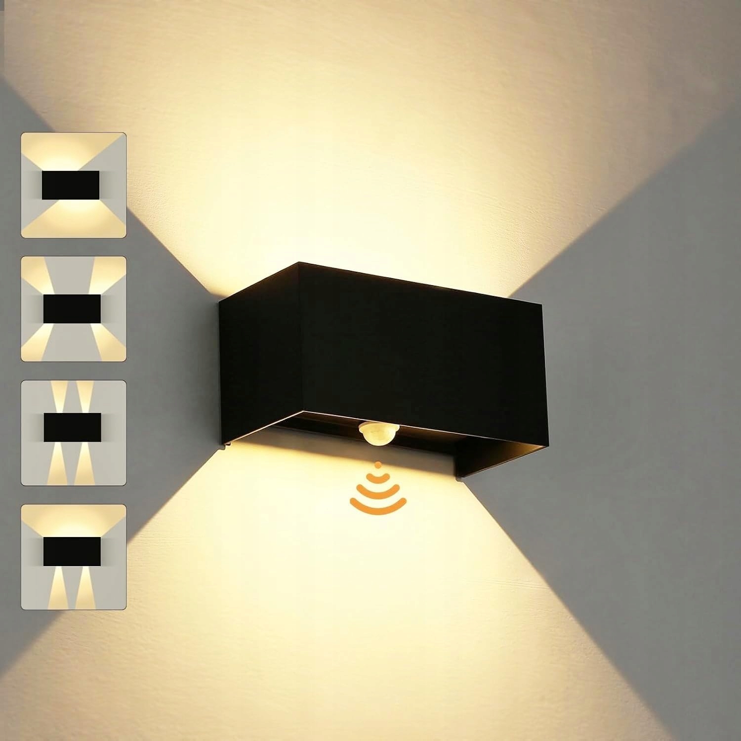 Venkovní Led Nástěnná Lampa 20W S Pohybovým Senzorem IP65 Odolná Vůči Balkonům