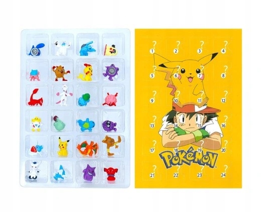 KALENDARZ Z POKEMONAMI 24 SZTUKI FIGURKI ZESTAW POKEMON PREZENT FIGURKI Rodzaj inny