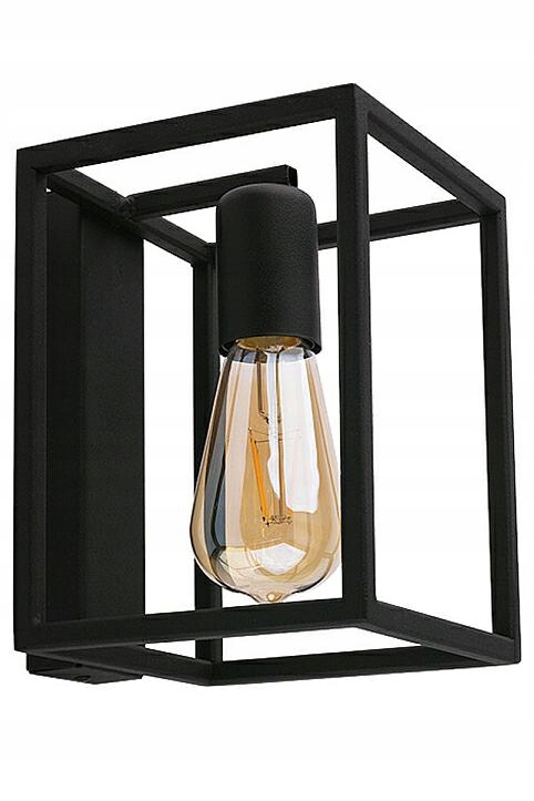 Nástenné svietidlo Crate čierne 1xE27 Nástenná lampa do izby do bytu
