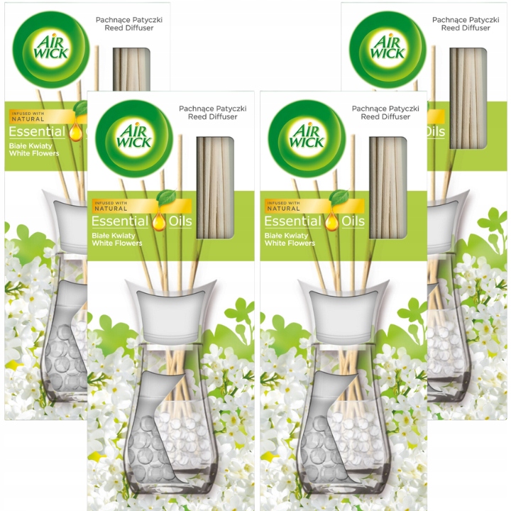 Levně Air Wick Vonné tyčinky Bílé květy 30ml x4