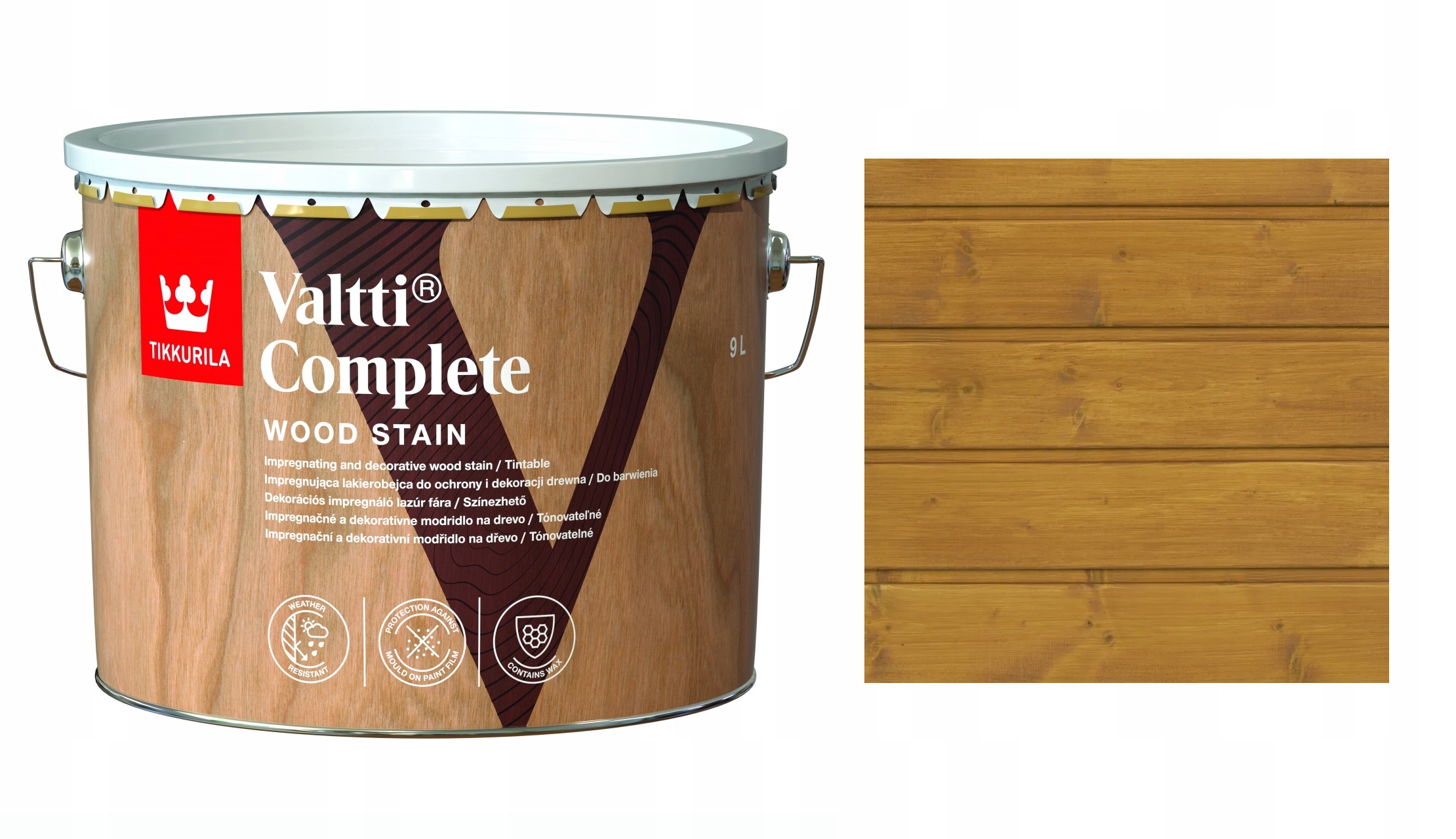 Tikkurila Valtti Complete 9L 236A Zlatý Lak Na Rozpouštědla
