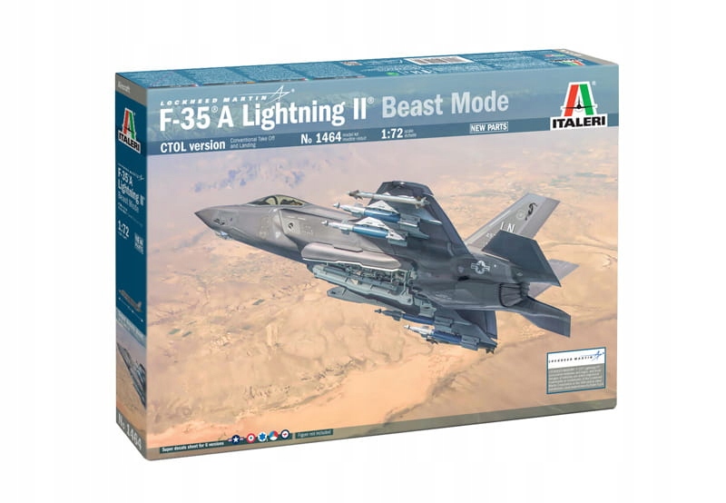 Italeri 1464 1/72 F-35A Lightning II Ctol verze (Beast Mode)