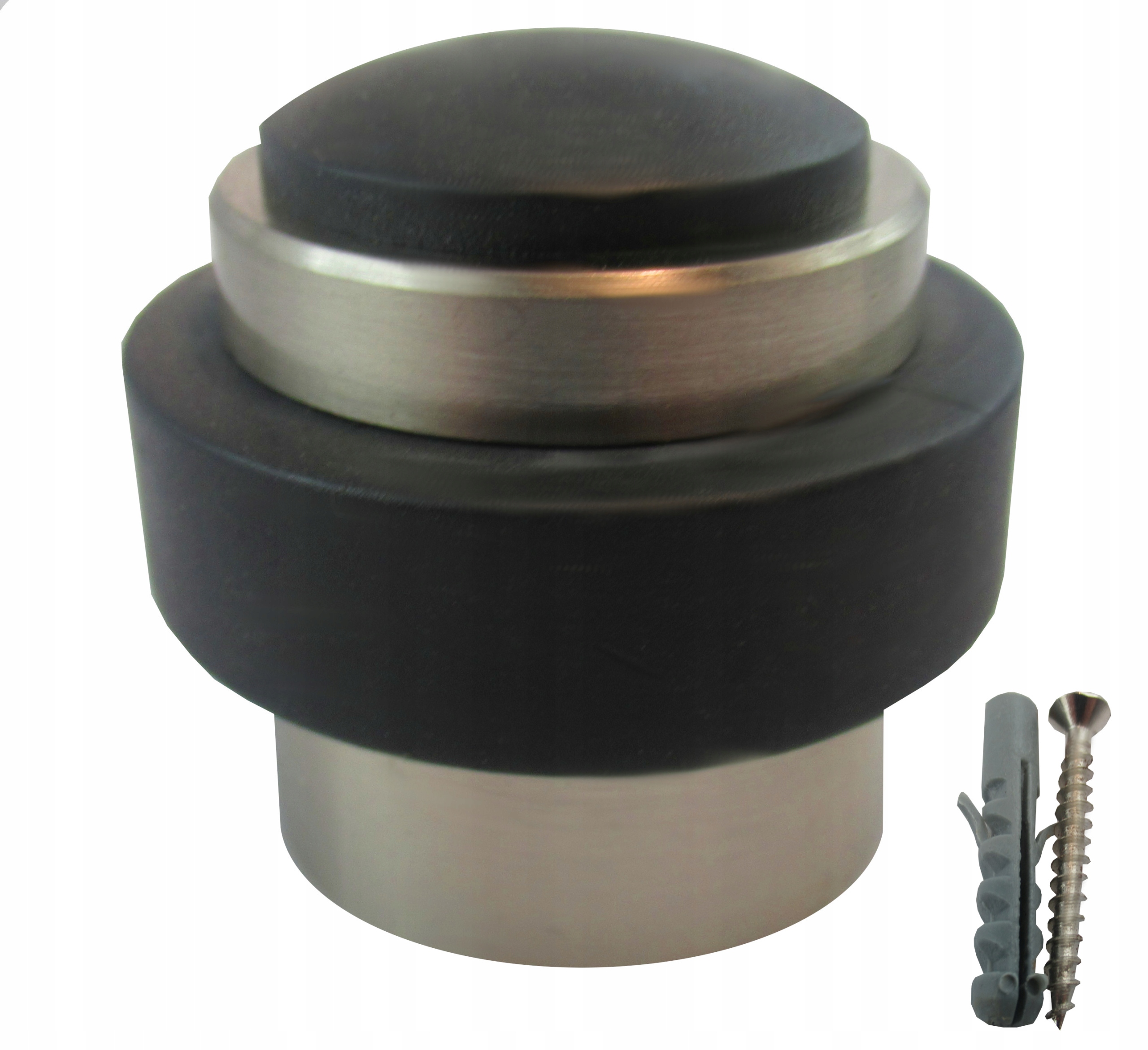 ODBOJNIK DO DRZWI PRZYKRĘCANY WALEC SATYNA GUMA