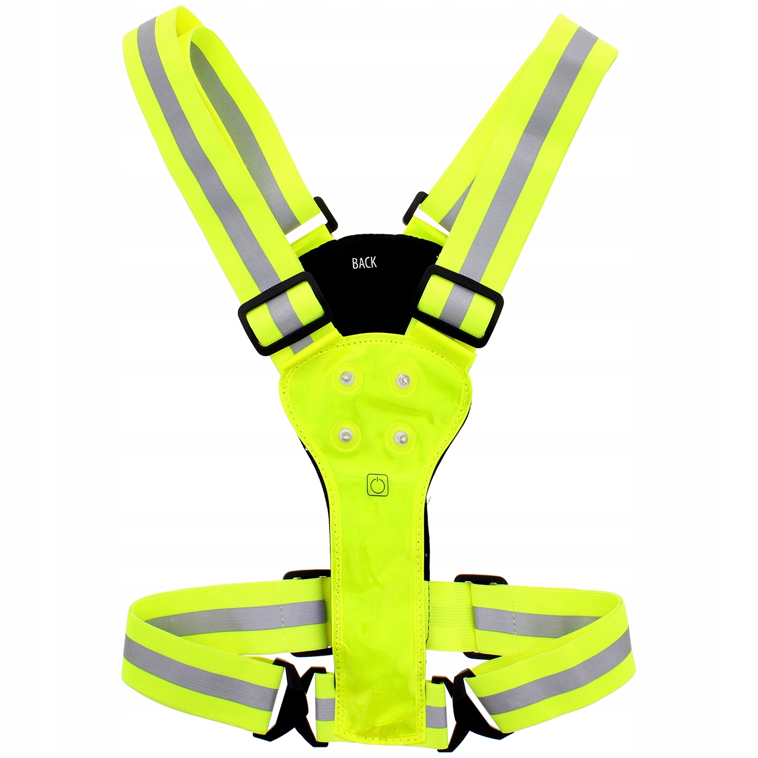 KAMIZELKA ODBLASKOWA do BIEGANIA SZELKI Z LED Marka inna