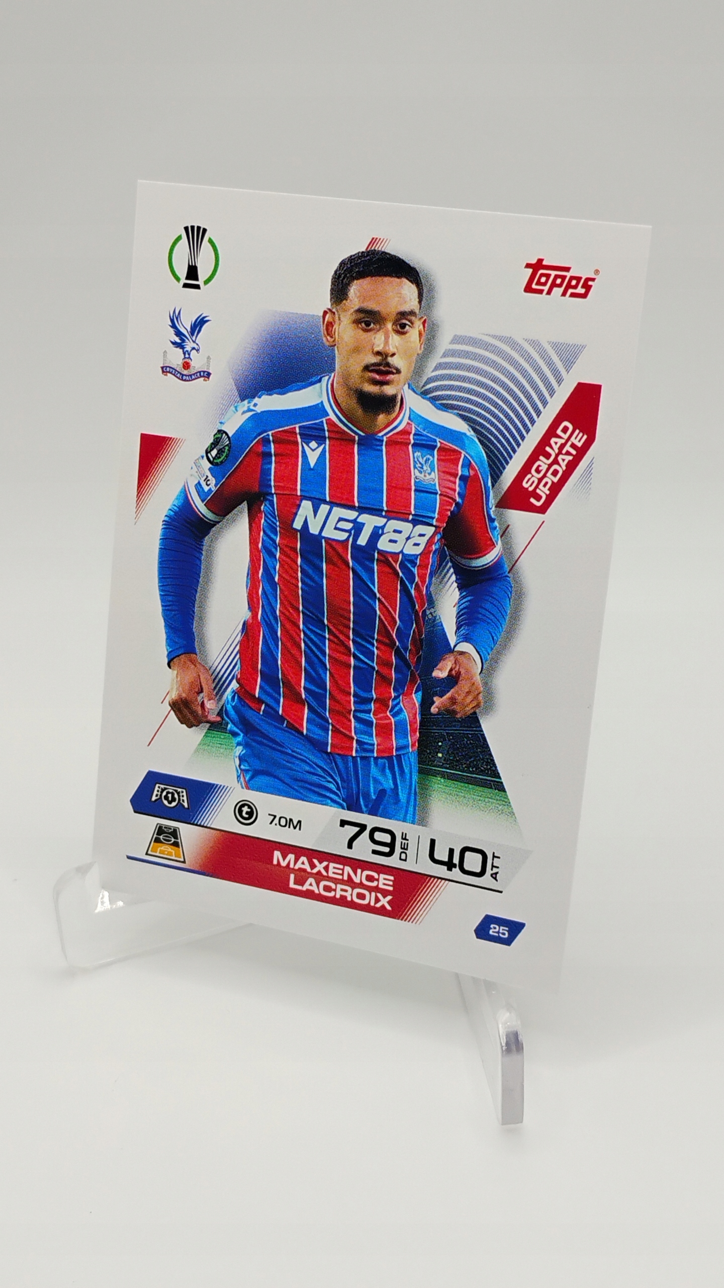 Topps Match Attax Extra 2025-2026 Squad Update 25 Maxeence Lacroix Crystal