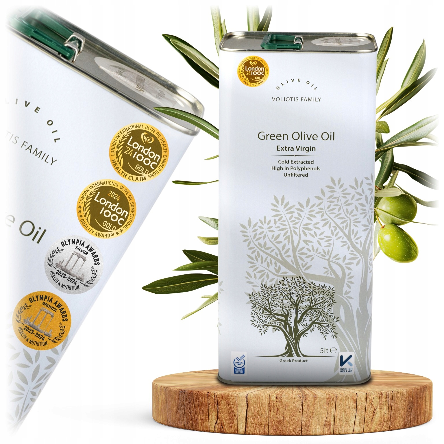 Levně Extra panenský olivový olej 5L Čerstvá Sbírka 2025/2026 Kyselost Pouze 0,19%